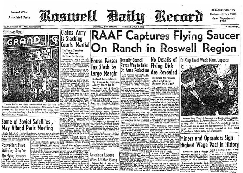 73 anos do Caso Roswell.