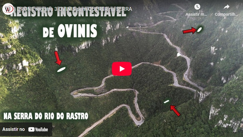 Drone registra OVNIs na Serra Catarinense.