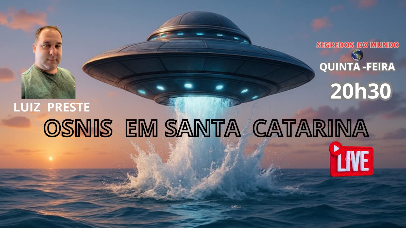 Segredos do Mundo entrevista o ufólogo Luiz Prestes Junior sobre os OSNIs em Santa Catarina